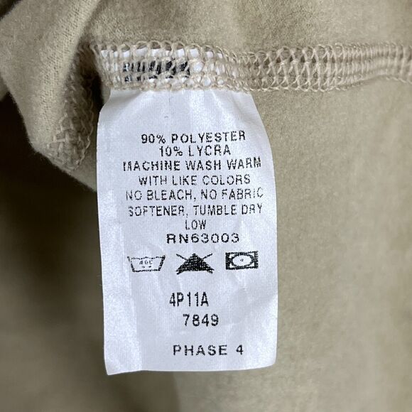 XGO Shirt Medium Mens Tan Crew-Neck Made USA Base‎ layer Acclimate Dry Outdoor - Picture 7 of 11
